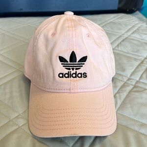Pink adidas adjustable strap back hat